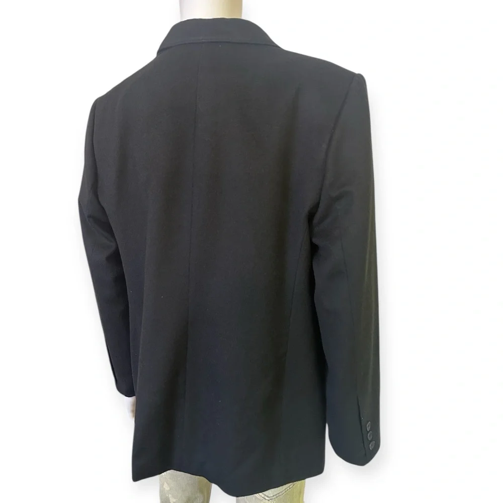Classic Black Cashmere Blazer